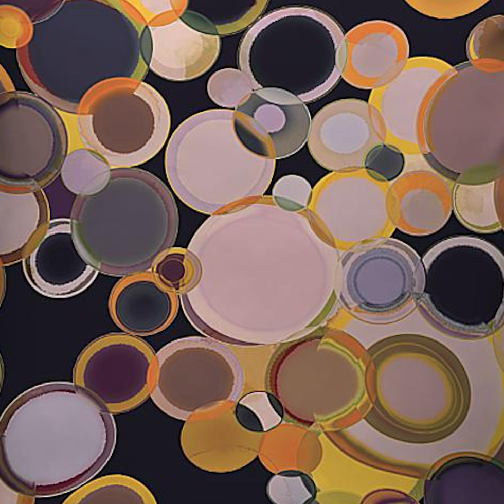 Neutral Tones design with circles and bubbles